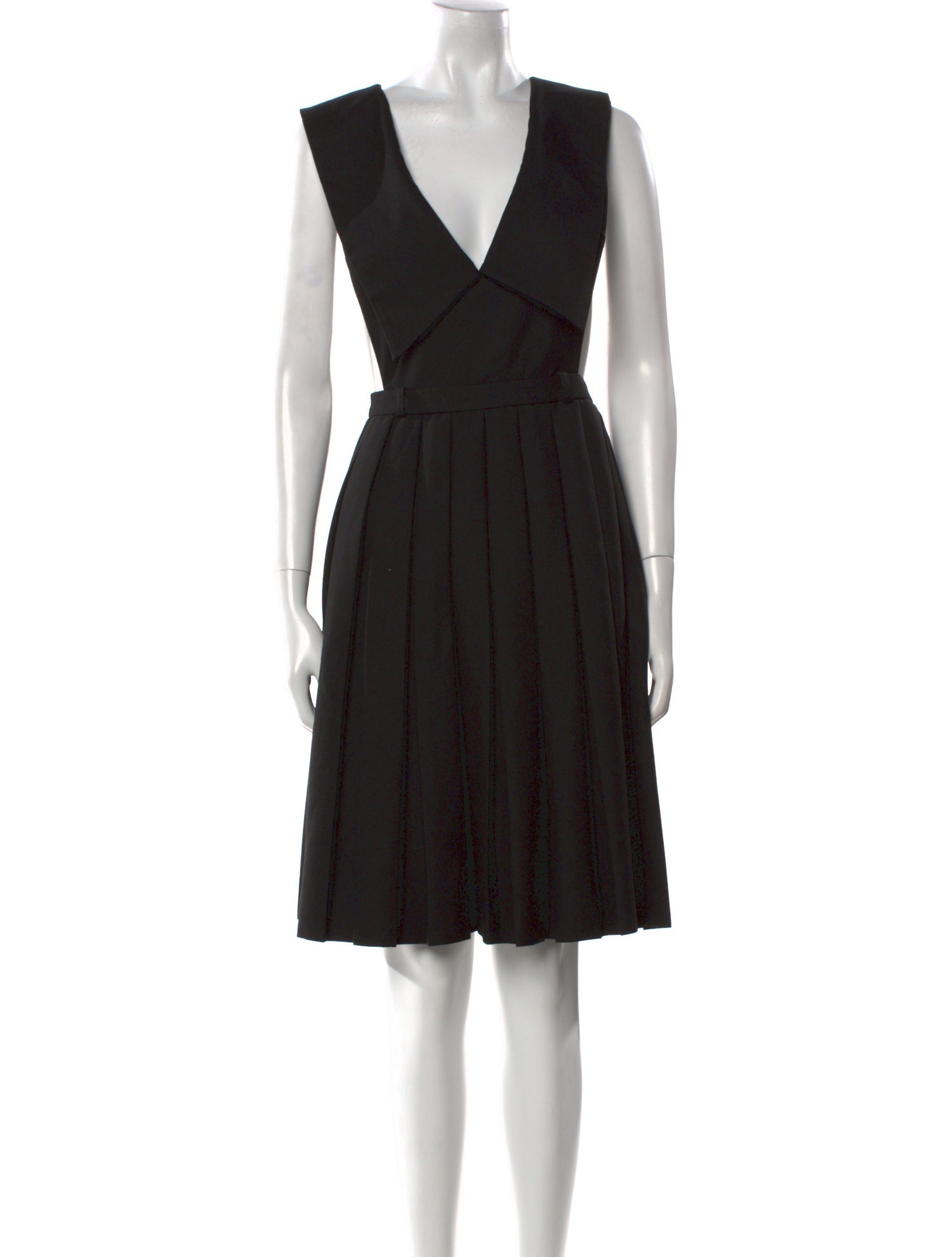 Sandy Liang V-Neck Knee-Length Dress