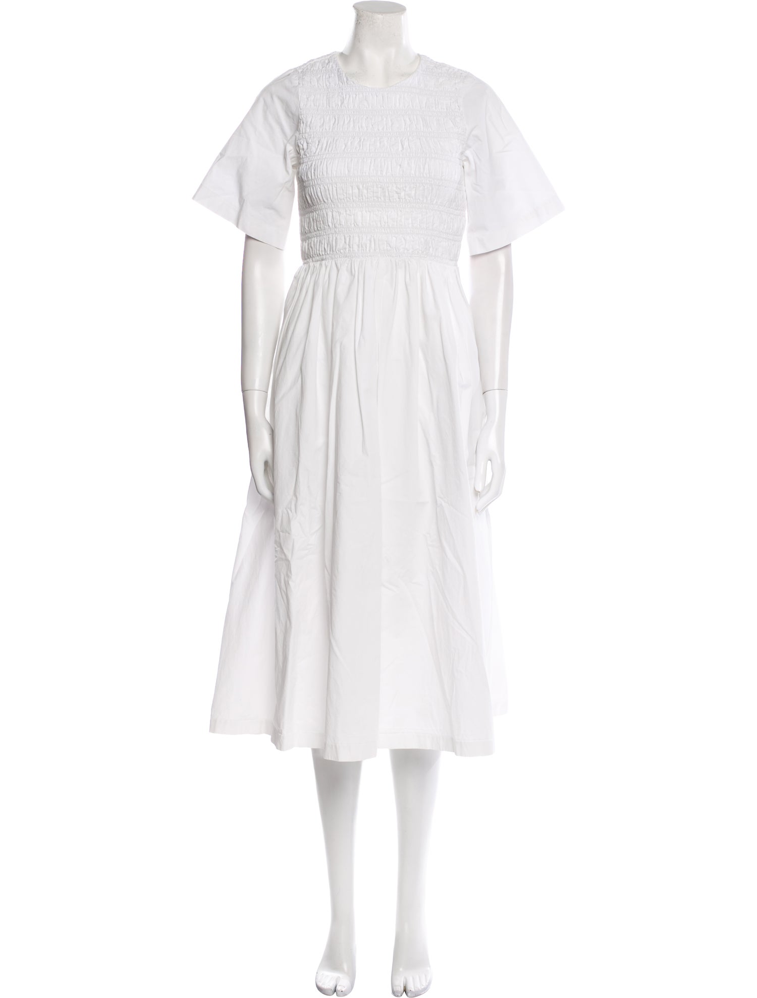 Sandy Liang Crew Neck Midi Length Dress