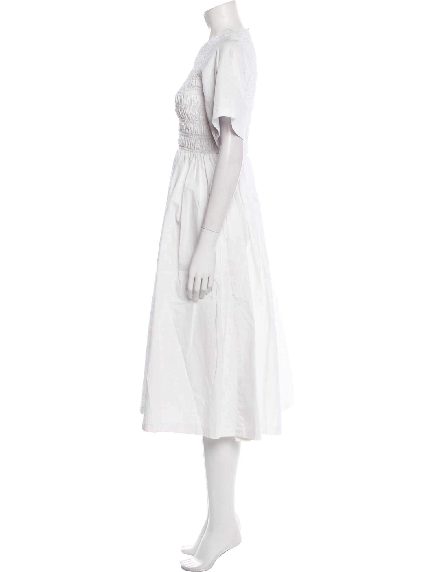 Sandy Liang Crew Neck Midi Length Dress