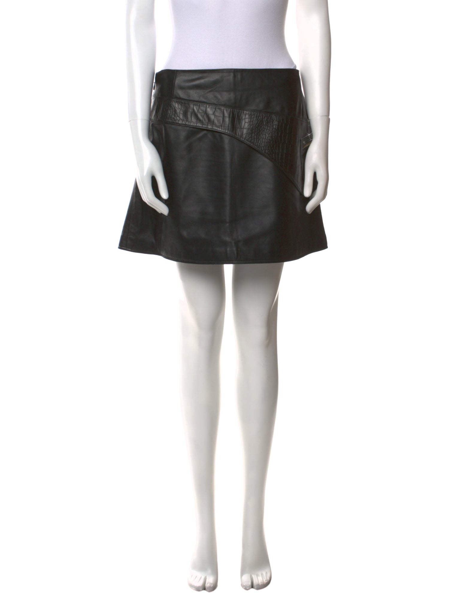 Sandy Liang Leather Mini Skirt
