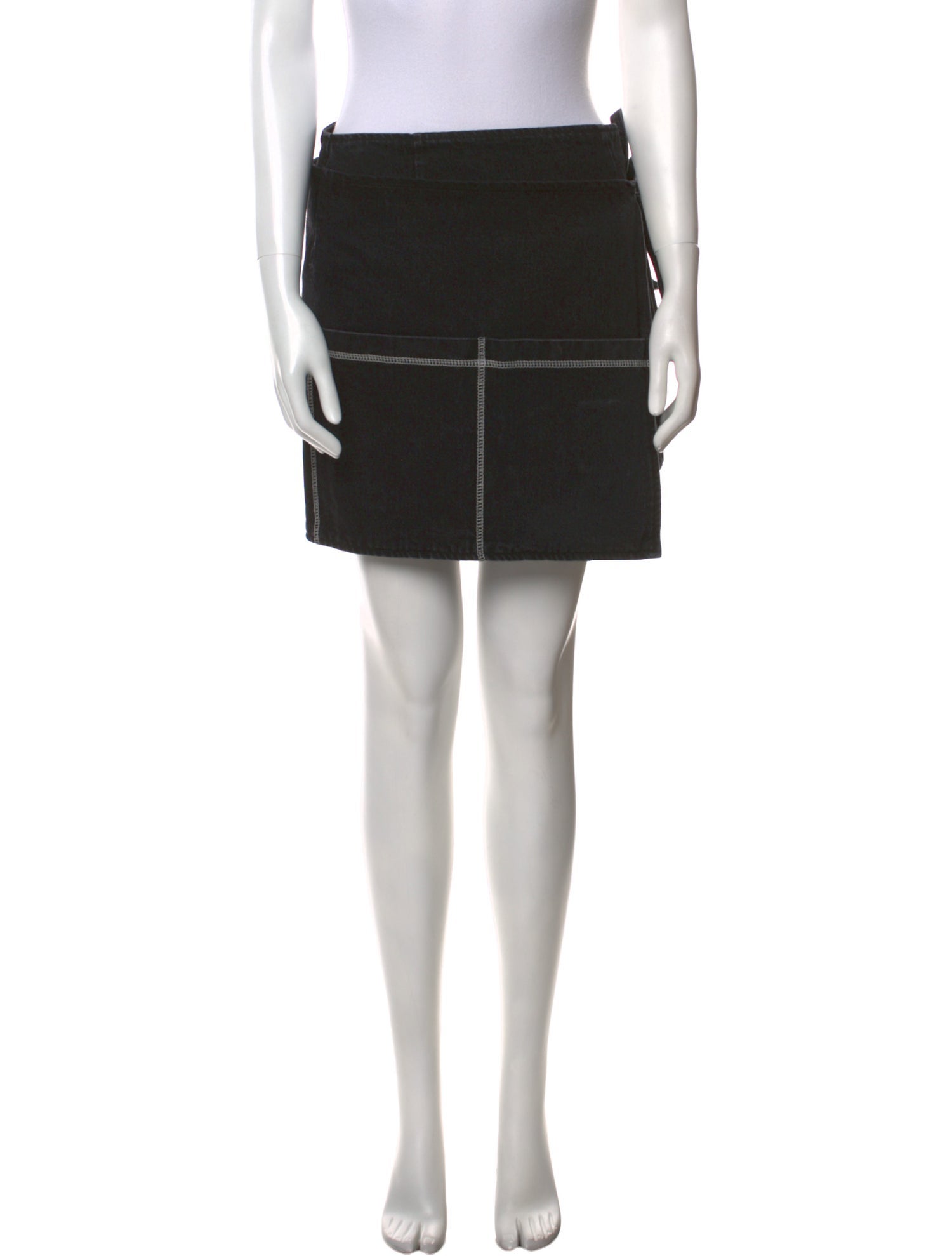 Sandy Liang Embroidered Accent Mini Skirt