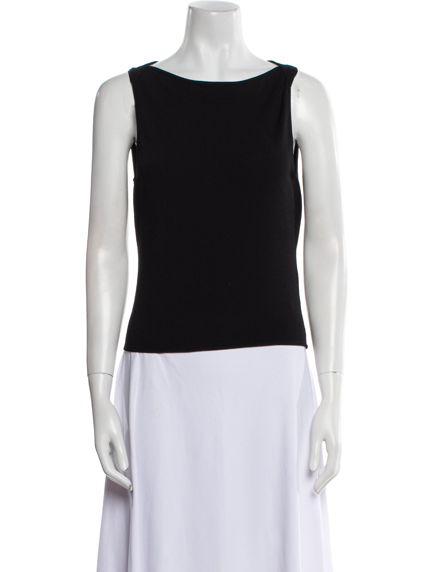 Sandy Liang Bateau Neckline Sleeveless Top w/ Tags