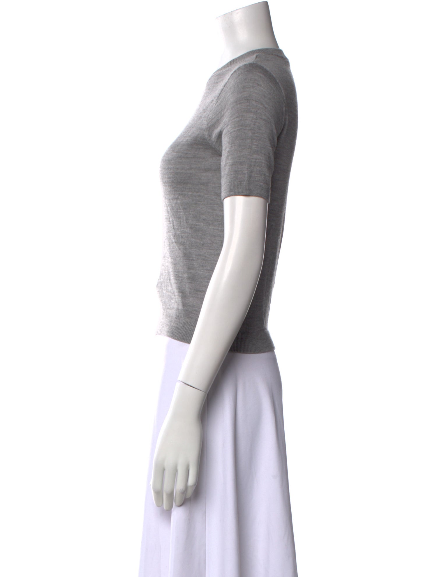 Sandy Liang Merino Wool Crew Neck Sweater