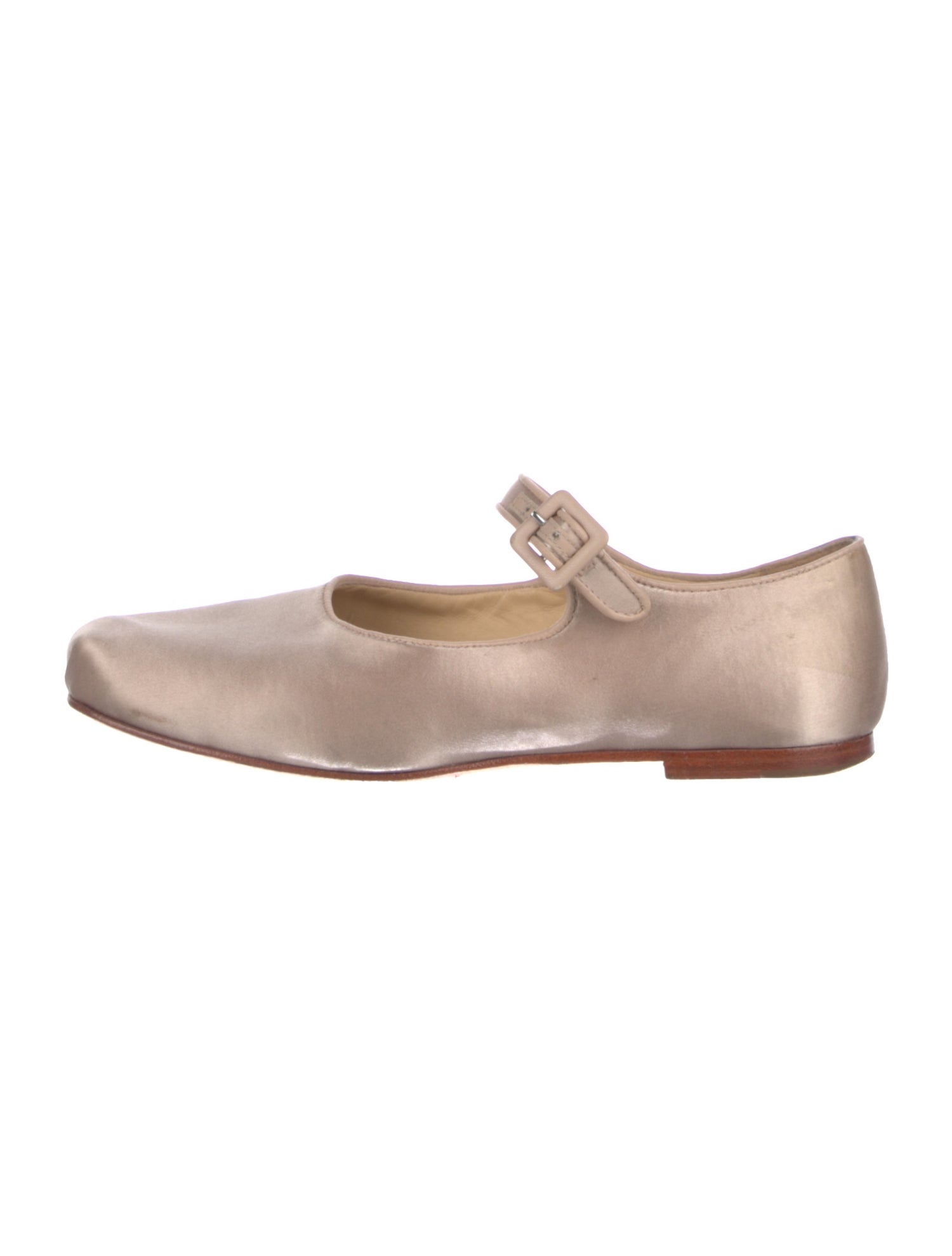 Sandy Liang Satin Mary Jane Flats