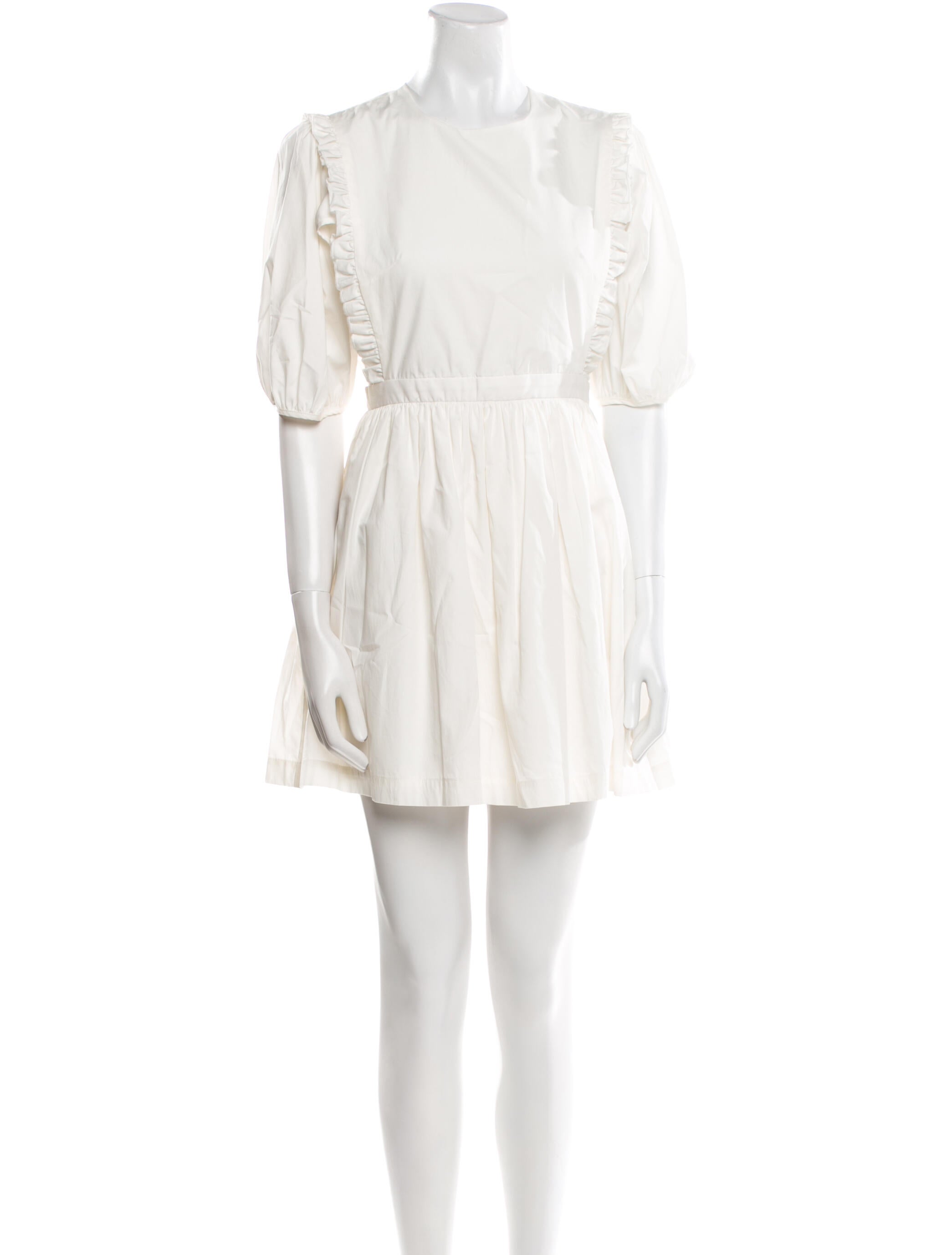 Sandy Liang Crew Neck Mini Dress