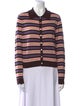 Sandy Liang Merino Wool Striped Polo