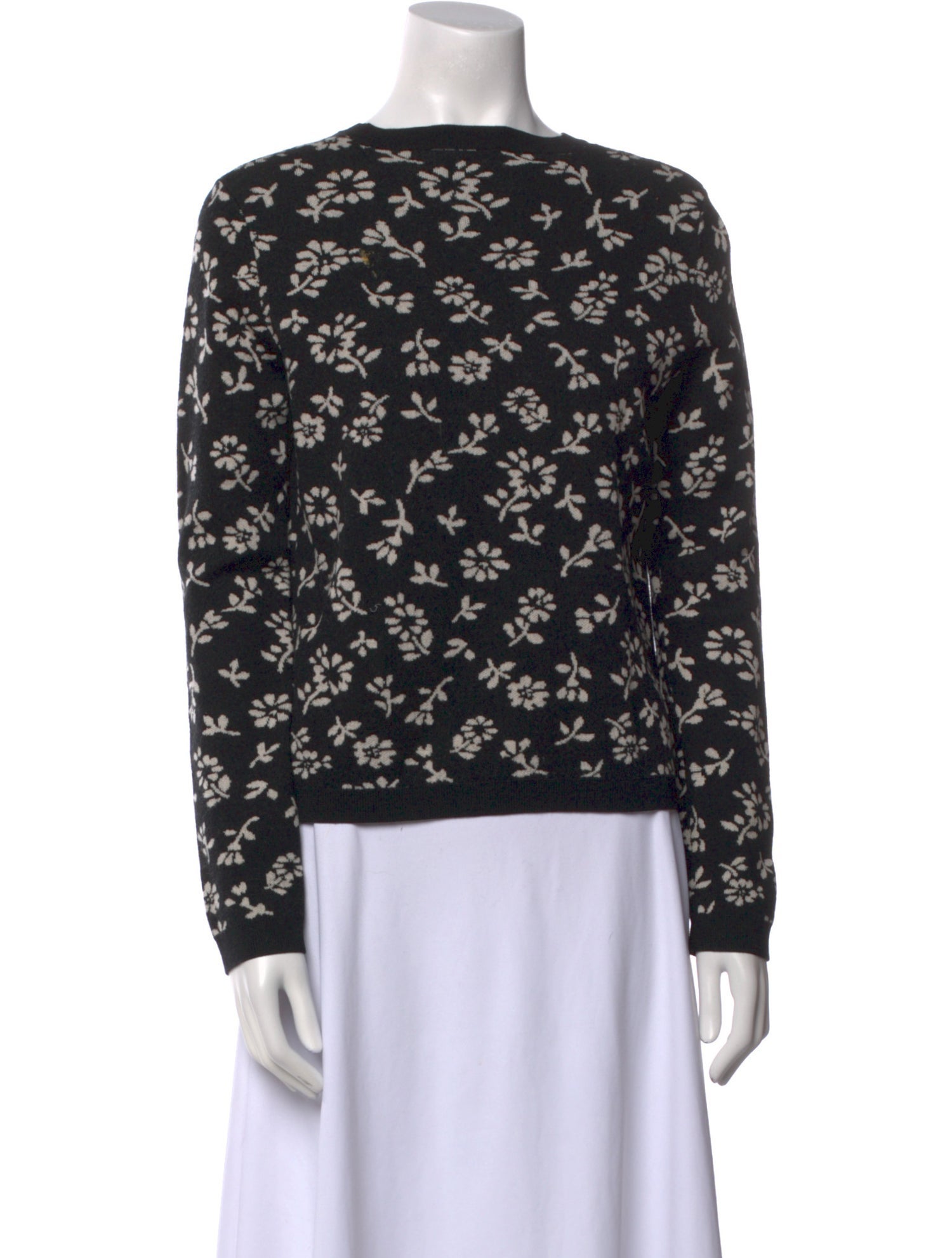 Sandy Liang Merino Wool Printed Sweater