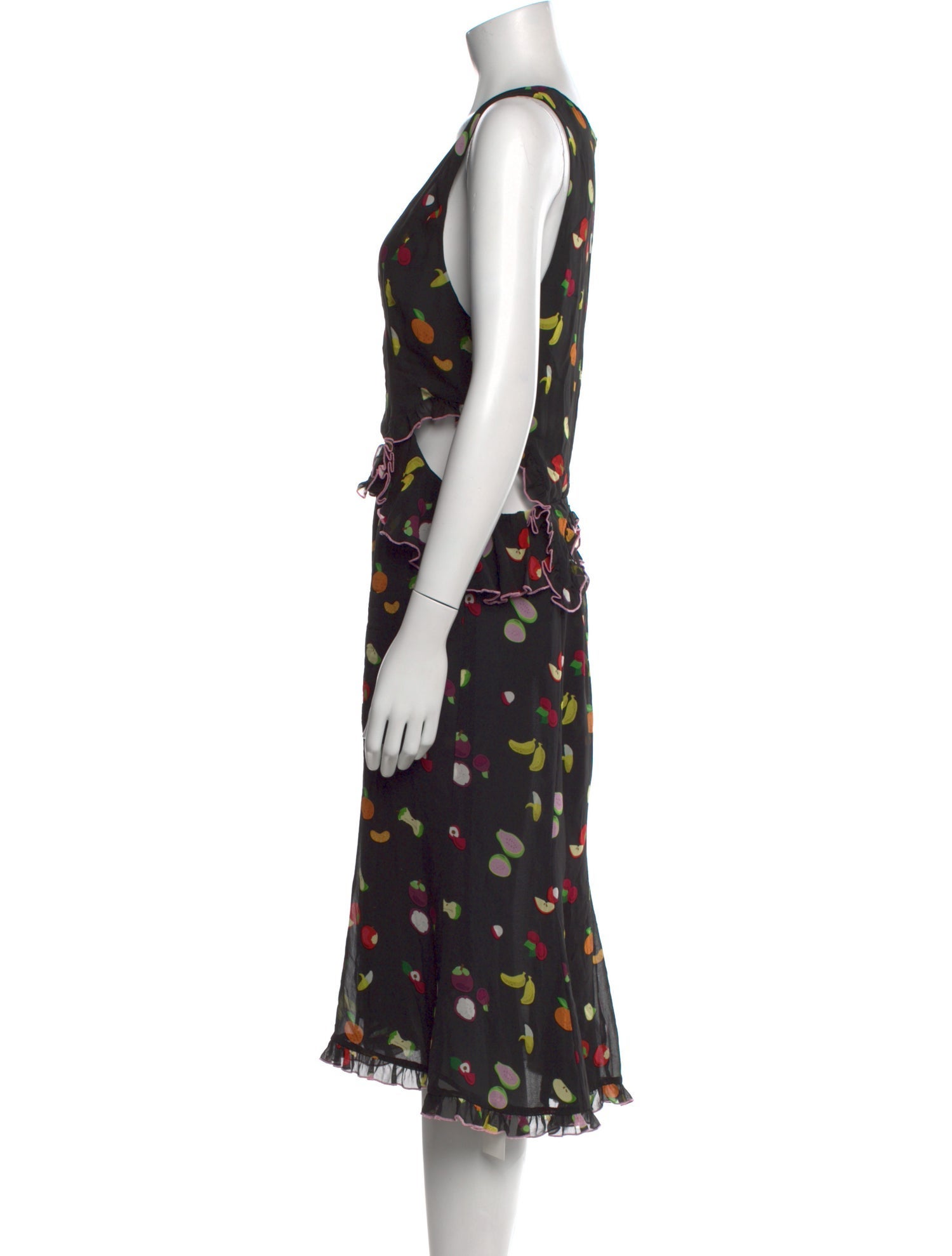 Sandy Liang Silk Midi Length Dress