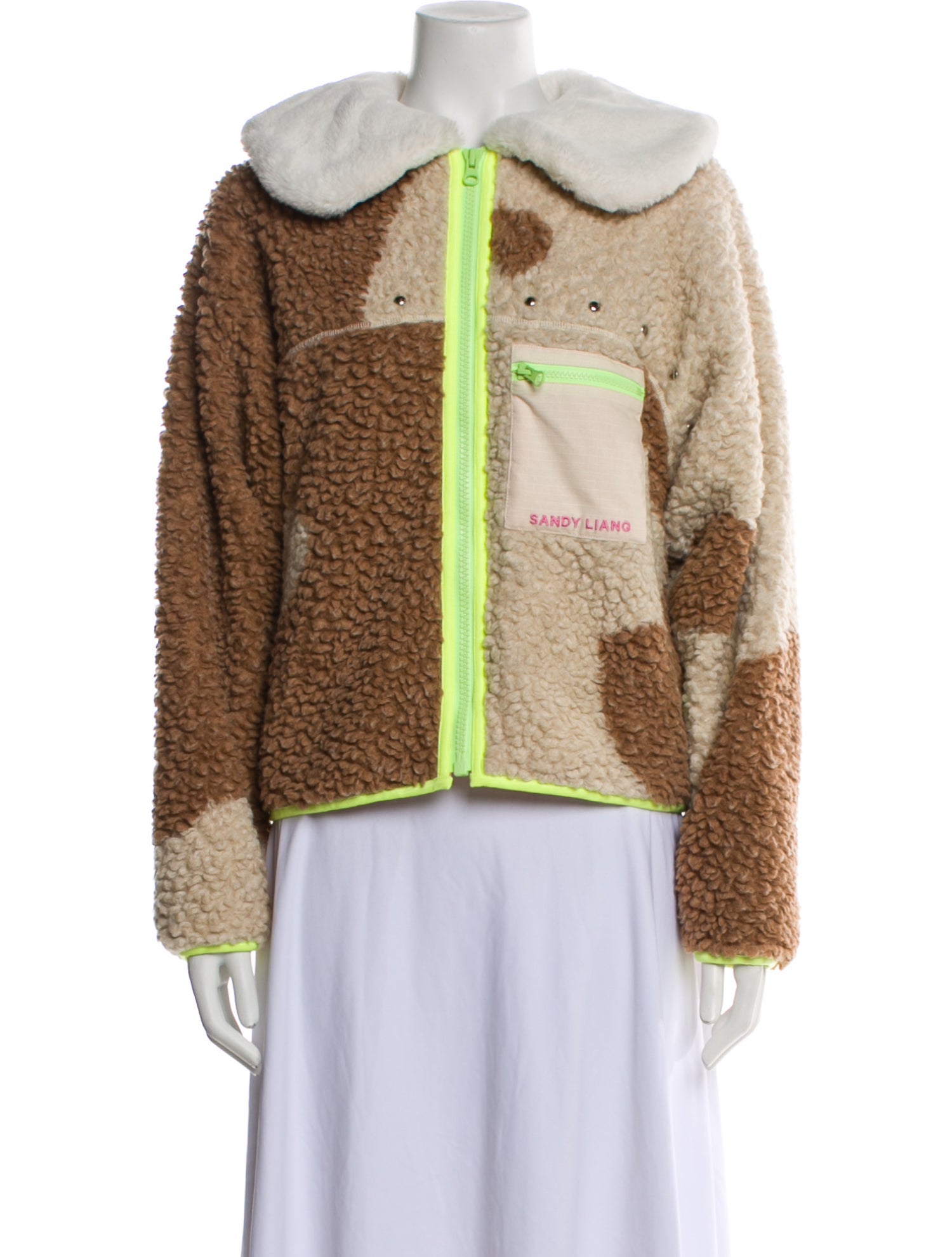 Sandy Liang Tweed Pattern Jacket