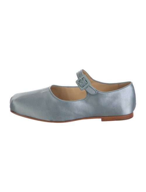 Sandy Liang Satin Mary Jane Flats