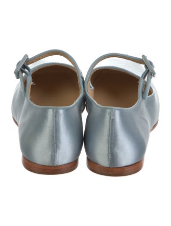Sandy Liang Satin Mary Jane Flats