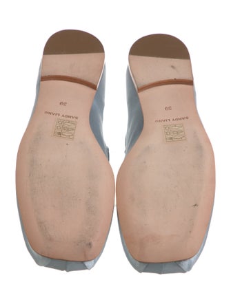 Sandy Liang Satin Mary Jane Flats