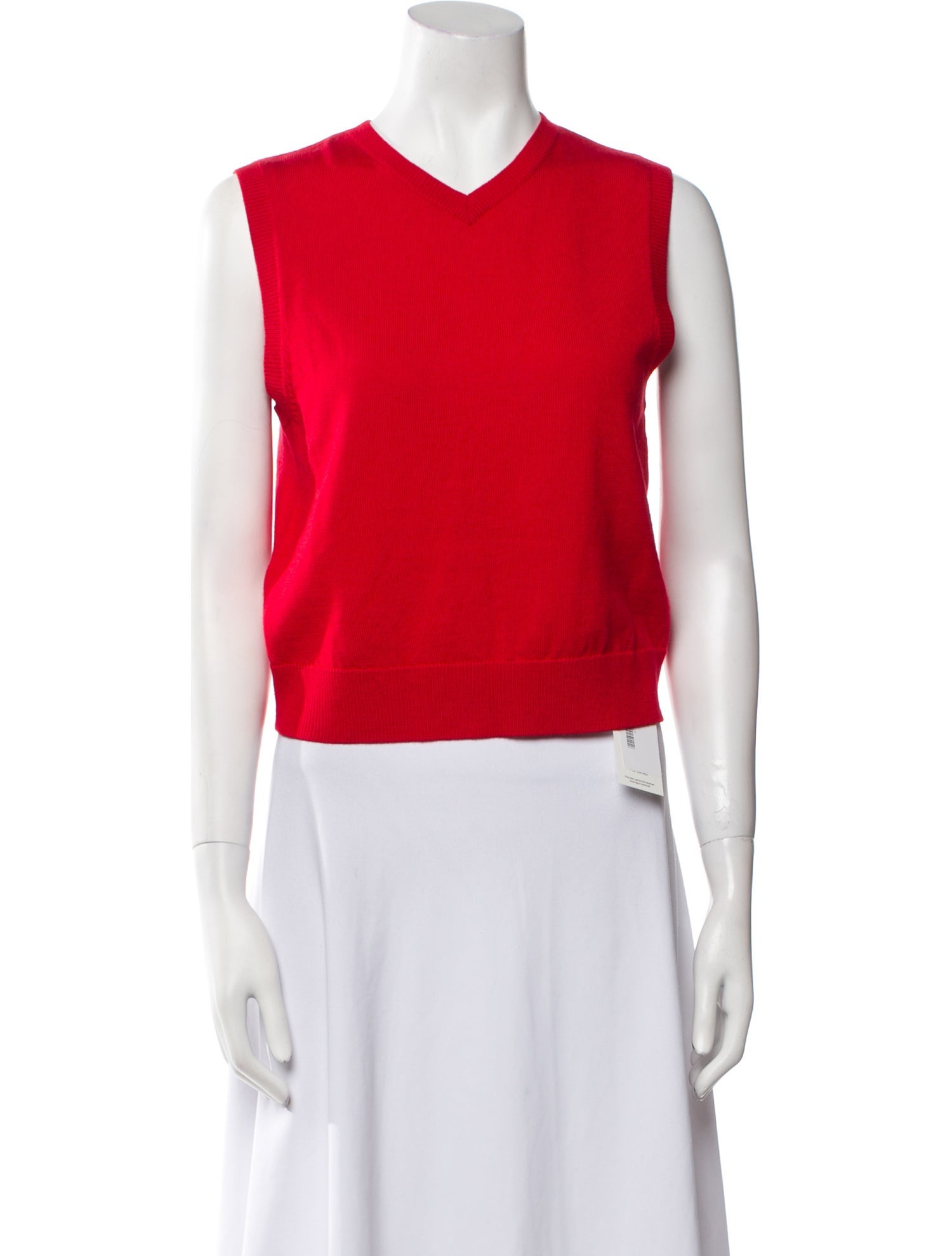 Sandy Liang Merino Wool V-Neck Sweater