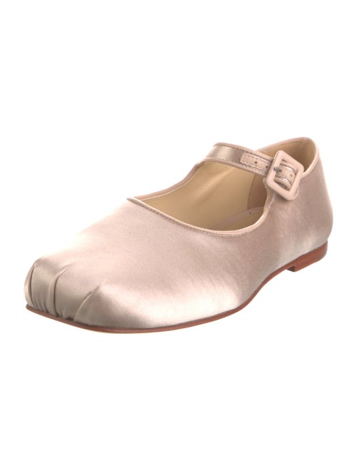 Sandy Liang Satin Mary Jane Flats