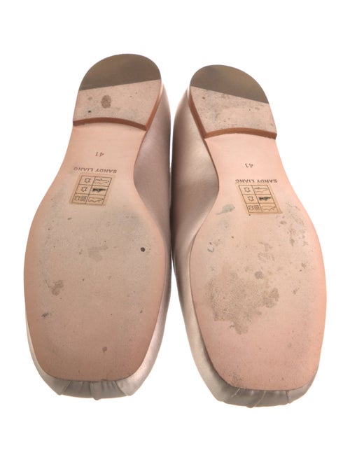 Sandy Liang Satin Mary Jane Flats