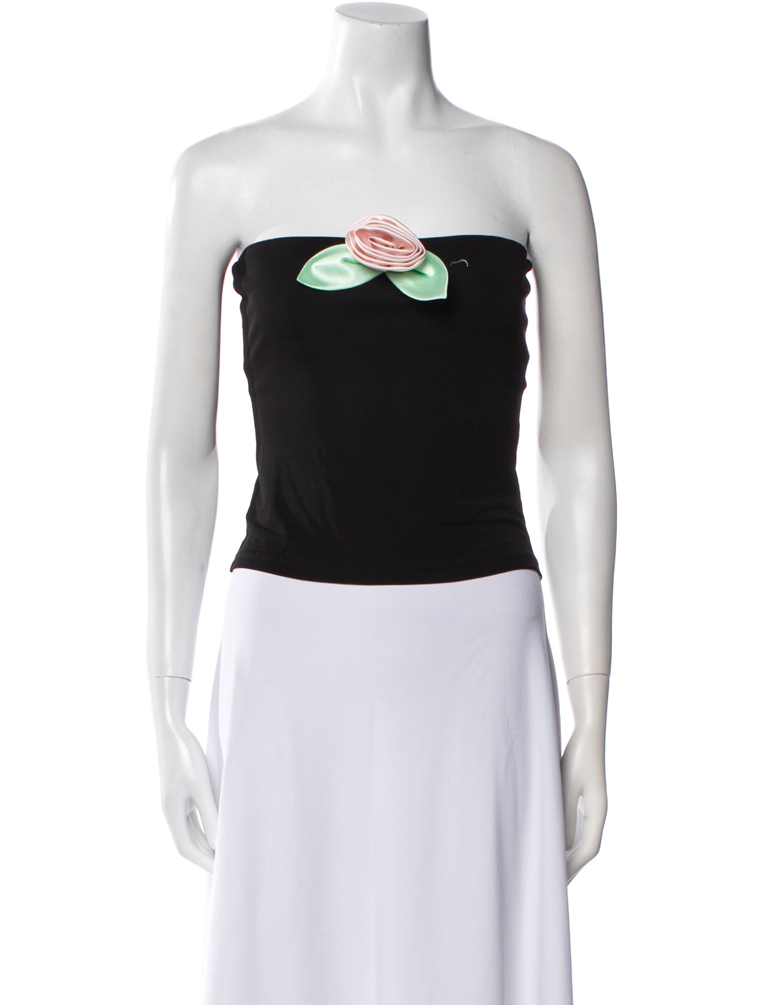 Sandy Liang Strapless Crop Top