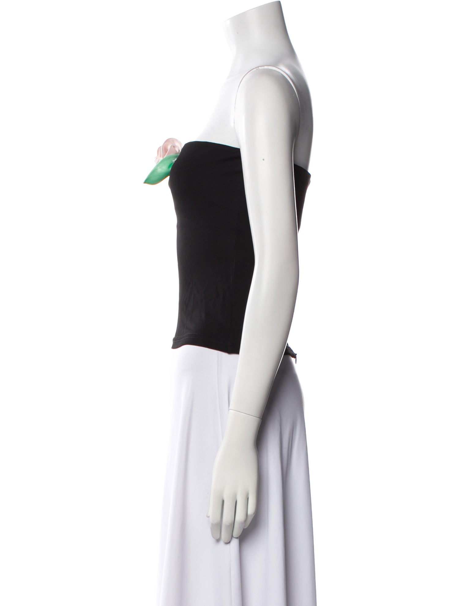 Sandy Liang Strapless Crop Top