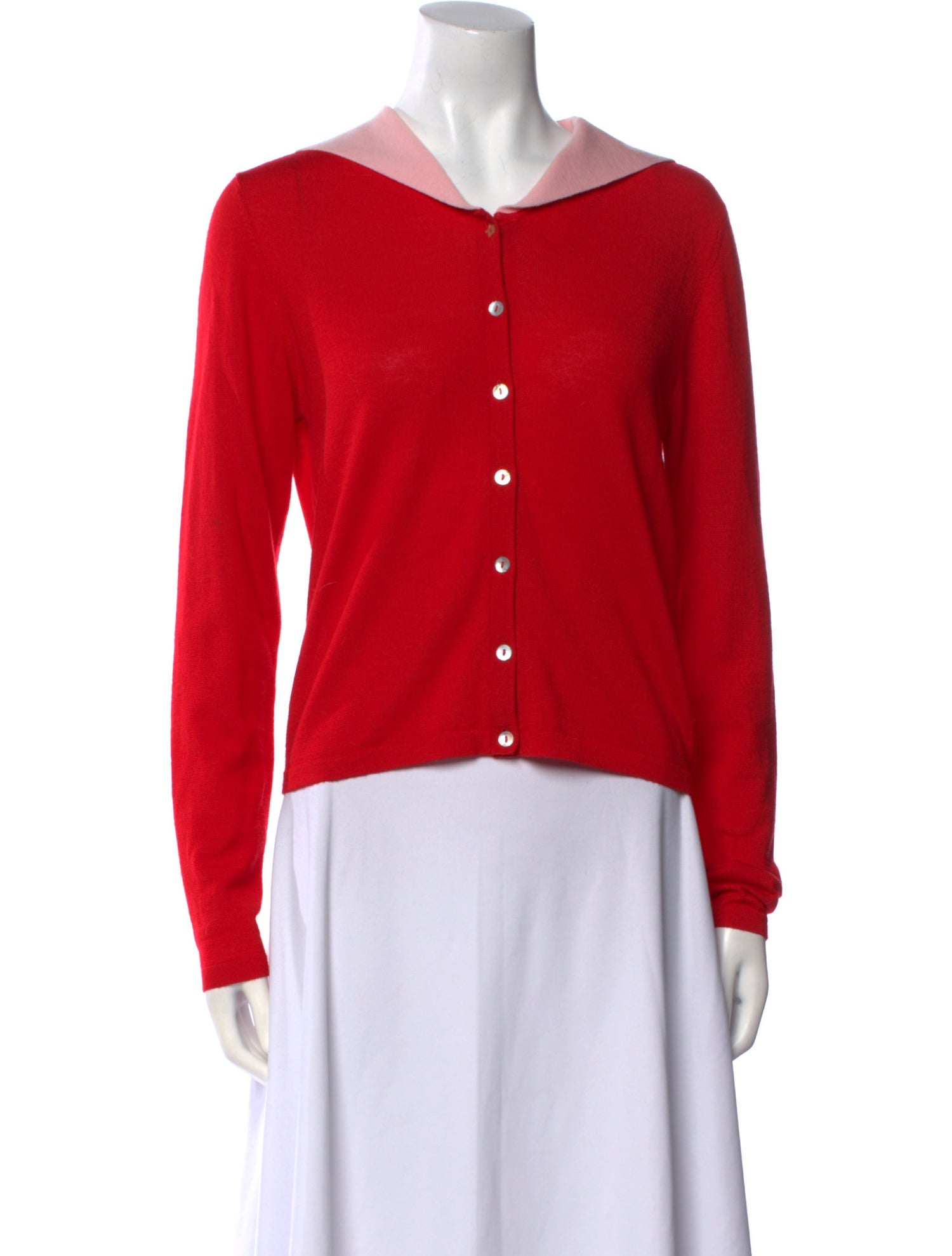 Sandy Liang Merino Wool Crew Neck Sweater