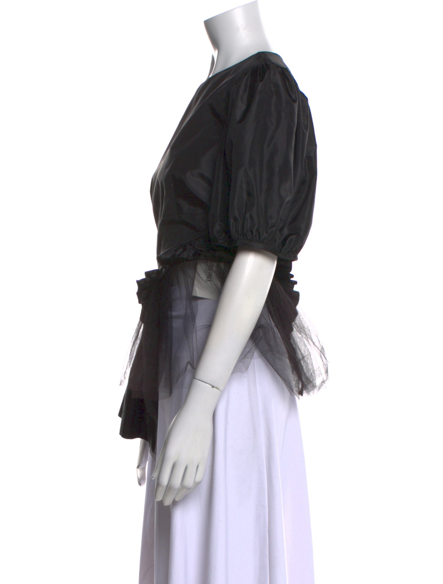 Sandy Liang Crew Neck Short Sleeve Blouse