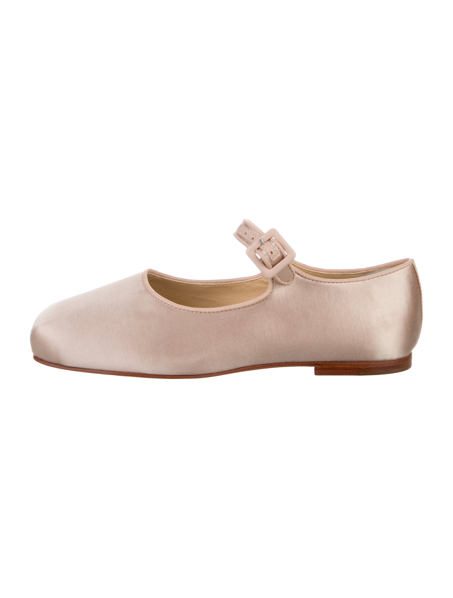 Sandy Liang Satin Mary Jane Flats