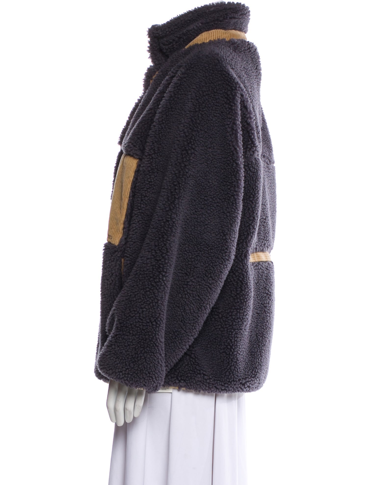 Sandy Liang Tweed Pattern Denim Jacket