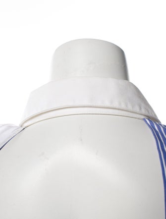 Sandy Liang Striped Long Sleeve Button-Up Top