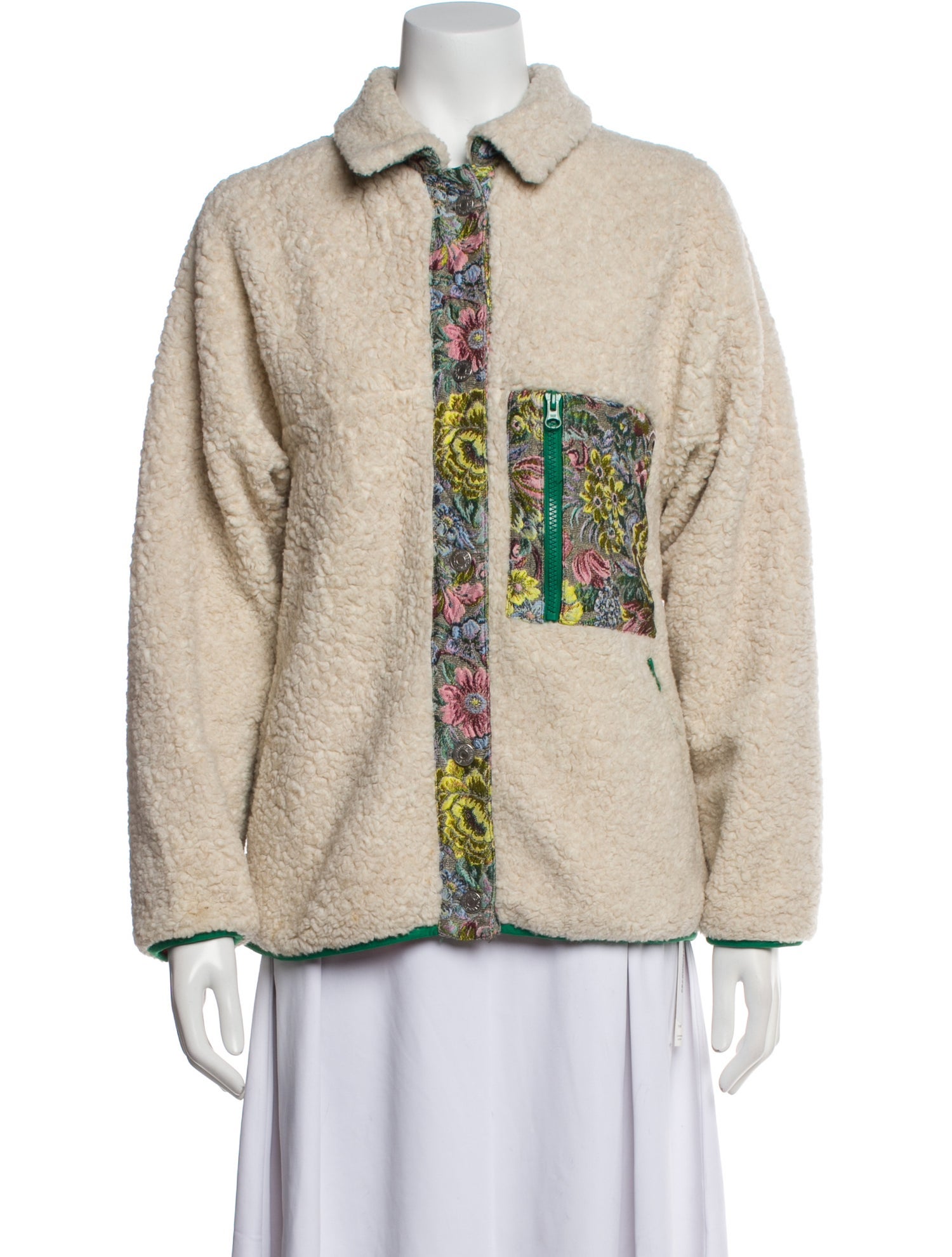Sandy Liang Wool Printed Jacket