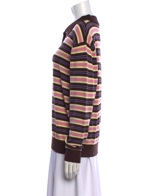 Sandy Liang Merino Wool Striped Sweatshirt