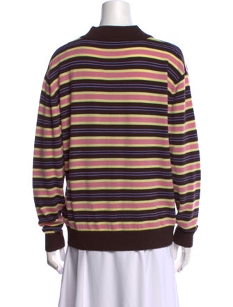 Sandy Liang Merino Wool Striped Sweatshirt