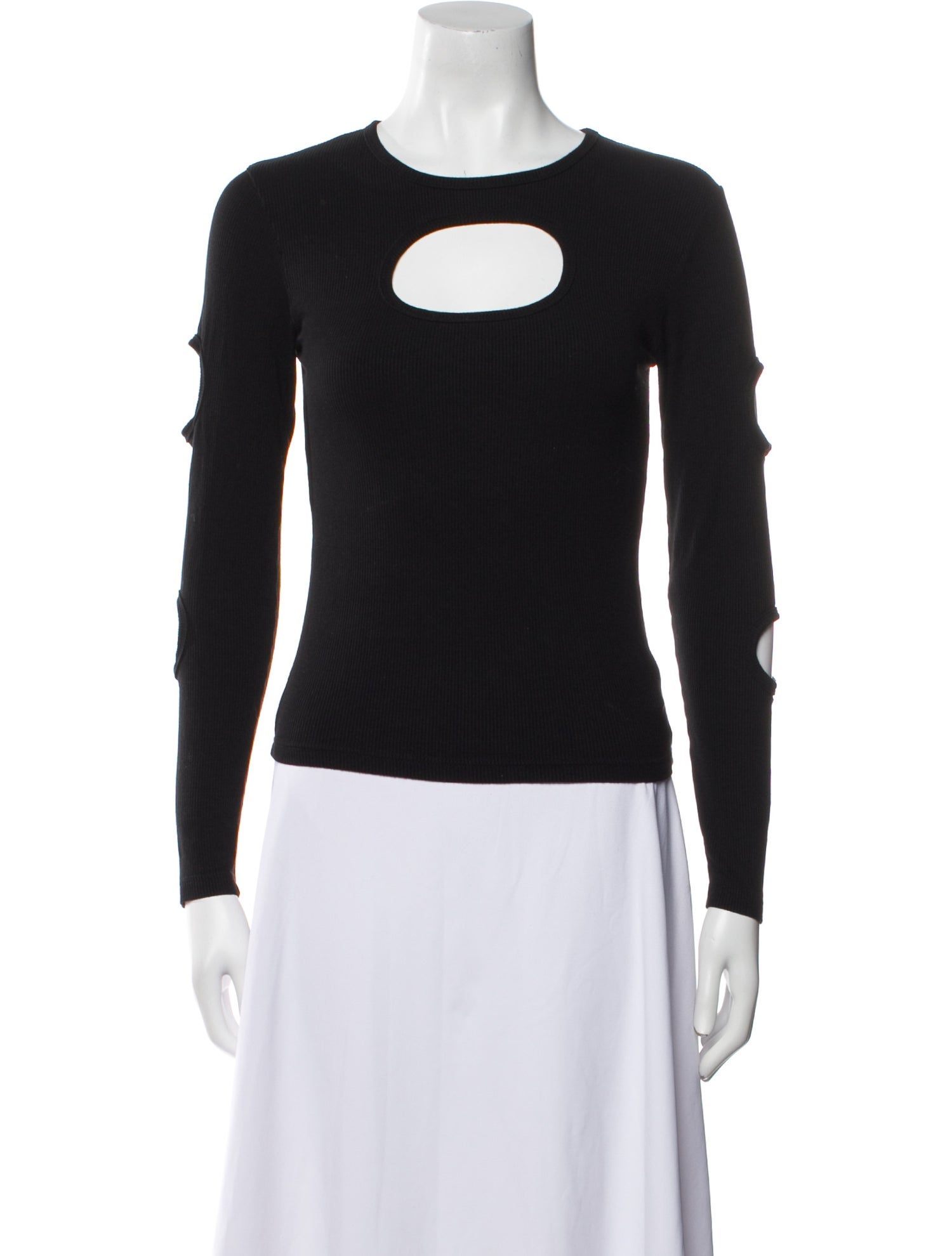 Sandy Liang Silk Crew Neck Top