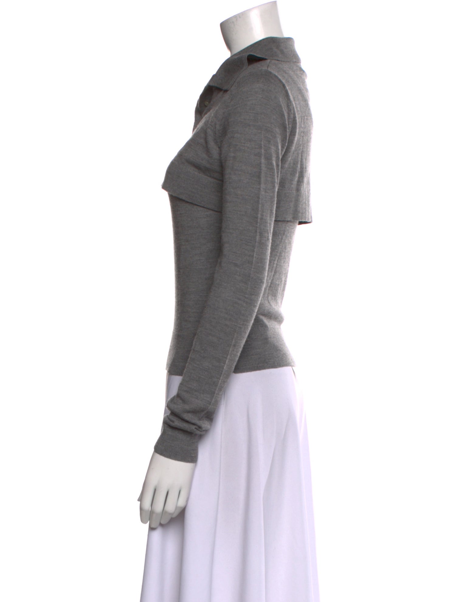 Sandy Liang Merino Wool Long Sleeve Sweatshirt