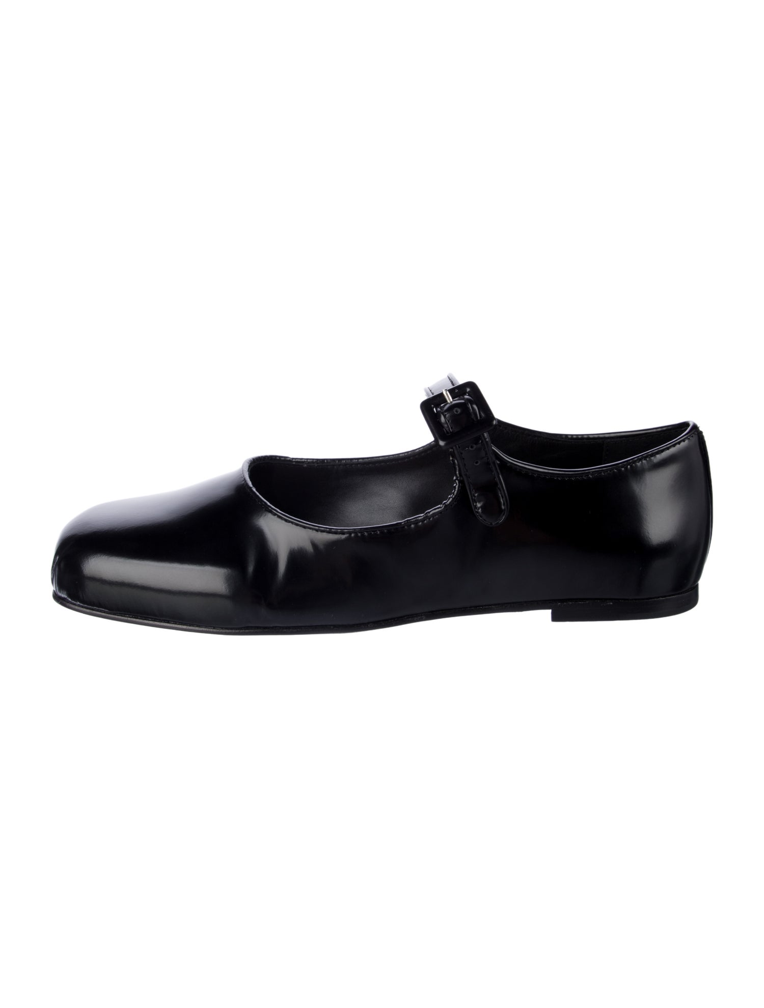 Sandy Liang Patent Leather Monk Straps
