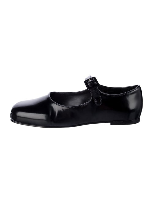 Sandy Liang Patent Leather Monk Straps