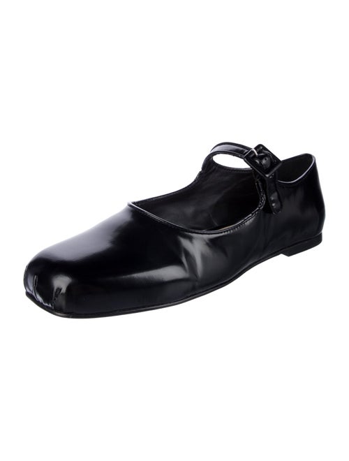 Sandy Liang Patent Leather Monk Straps
