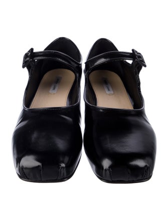 Sandy Liang Patent Leather Monk Straps