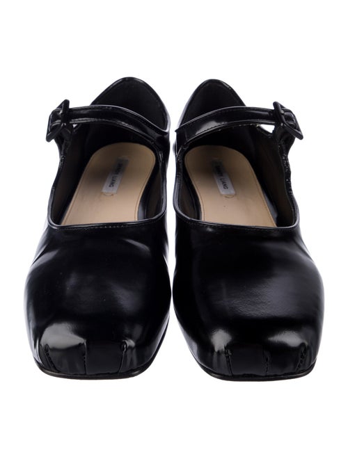 Sandy Liang Patent Leather Monk Straps