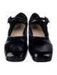 Sandy Liang Patent Leather Monk Straps