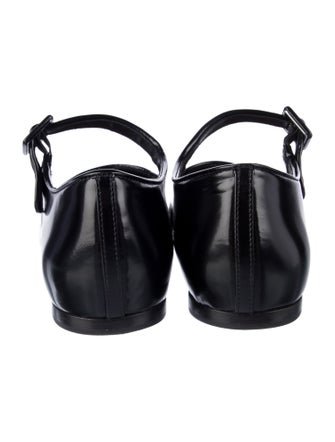 Sandy Liang Patent Leather Monk Straps