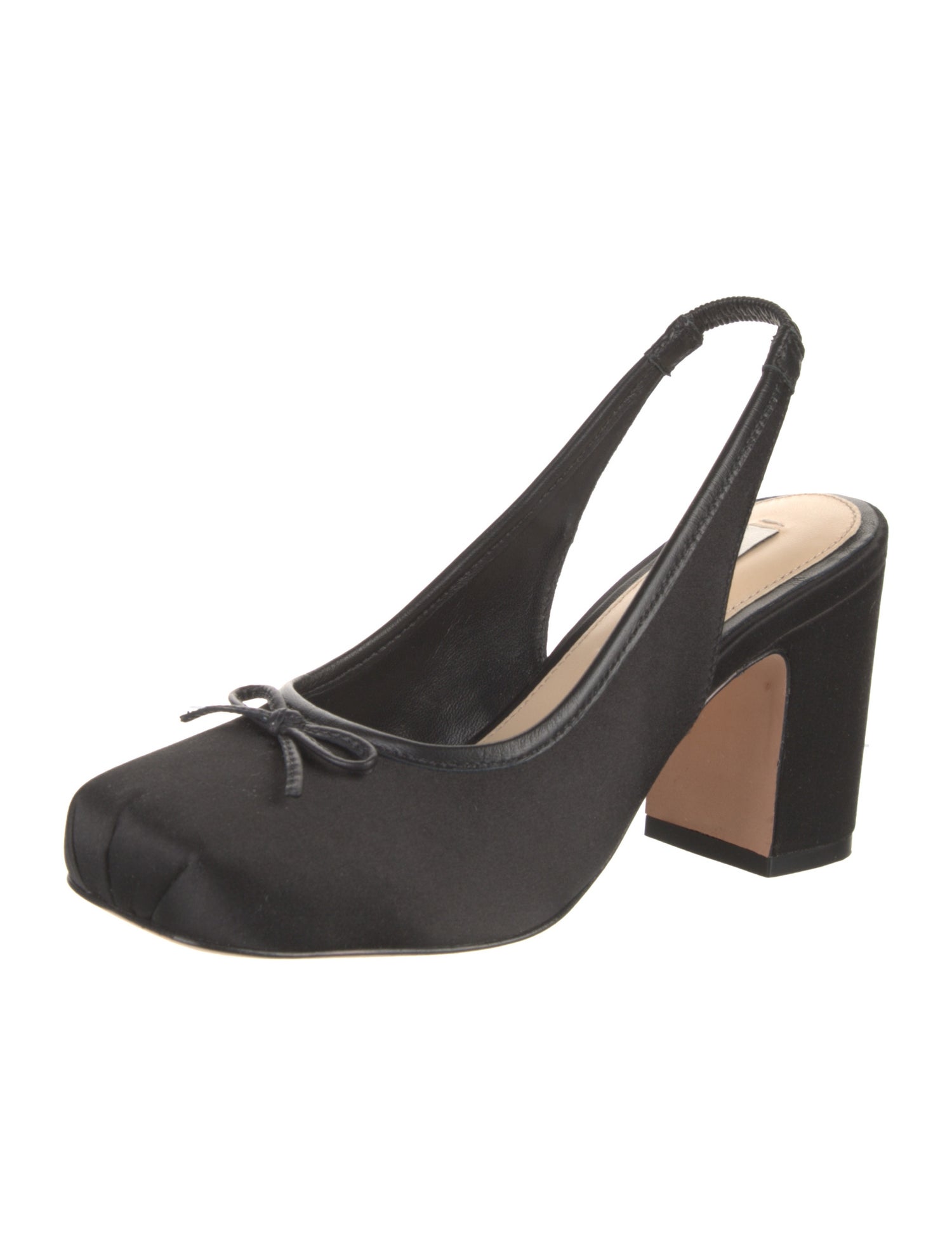 Sandy Liang Silk Slingback Pumps