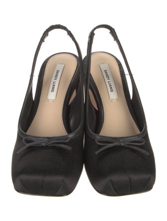Sandy Liang Silk Slingback Pumps