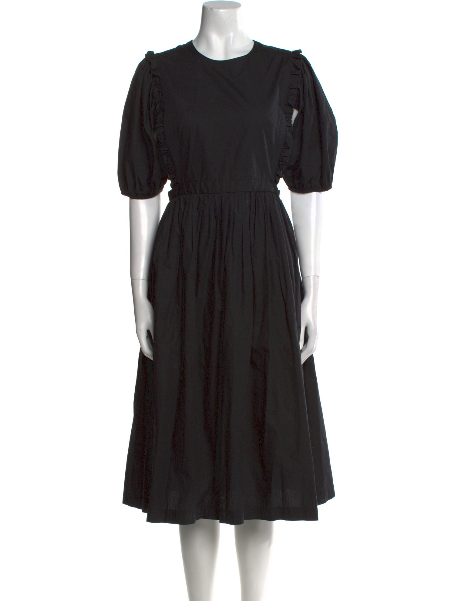 Sandy Liang Crew Neck Midi Length Dress