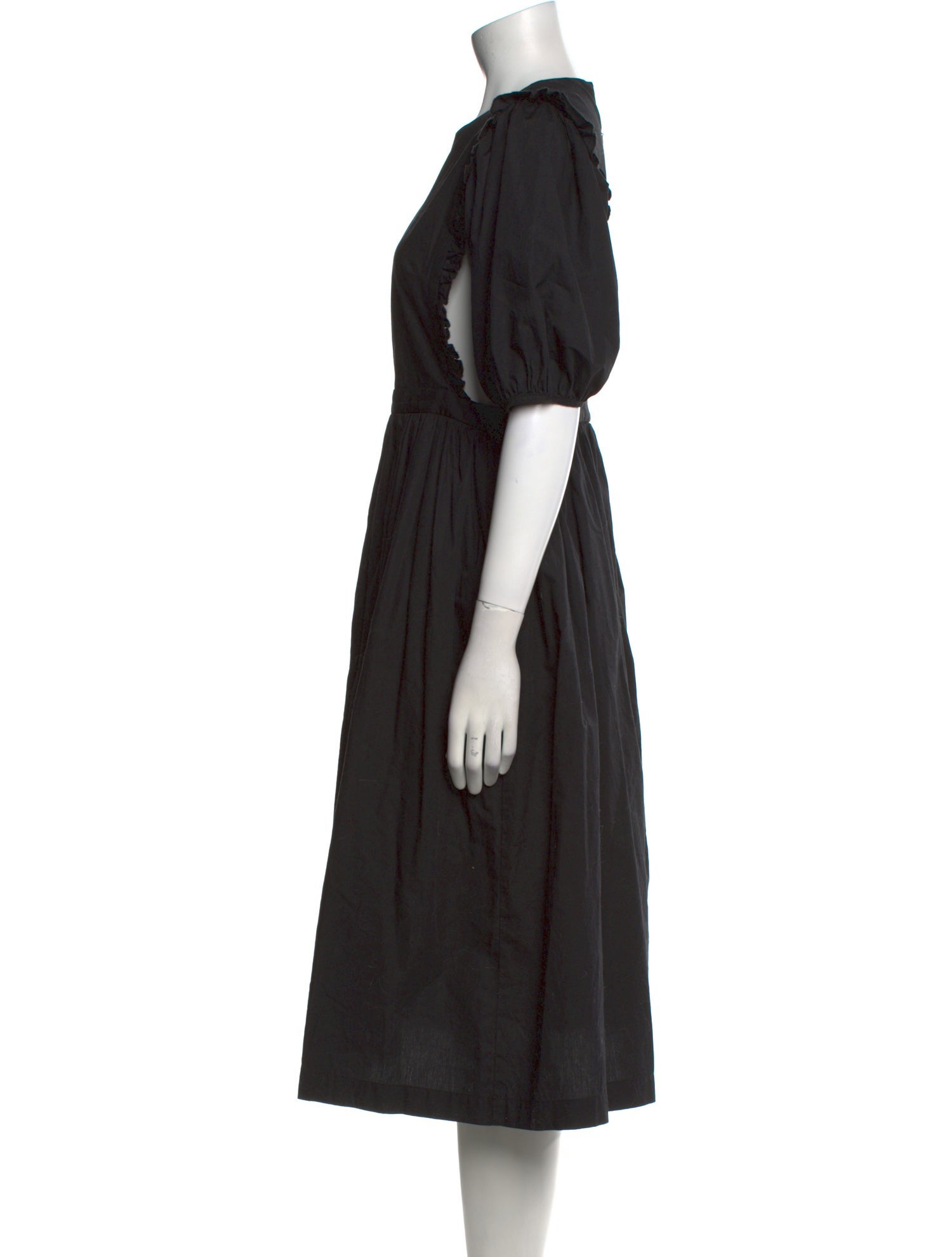 Sandy Liang Crew Neck Midi Length Dress