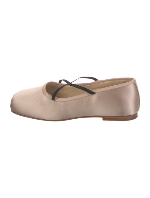 Sandy Liang Satin Mary Jane Flats
