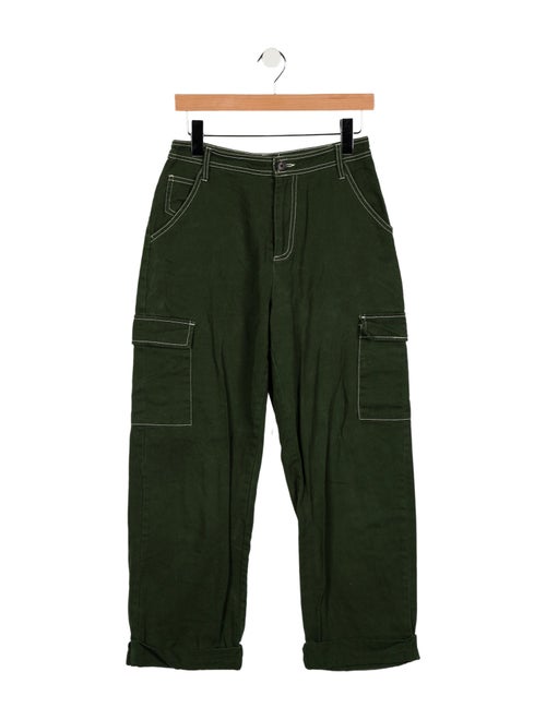 Sandy Liang High-Rise Wide Leg Jeans