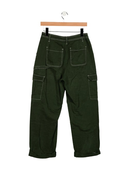 Sandy Liang High-Rise Wide Leg Jeans