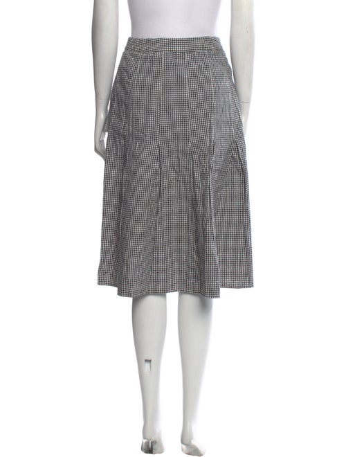 Sandy Liang Plaid Print Knee-Length Skirt