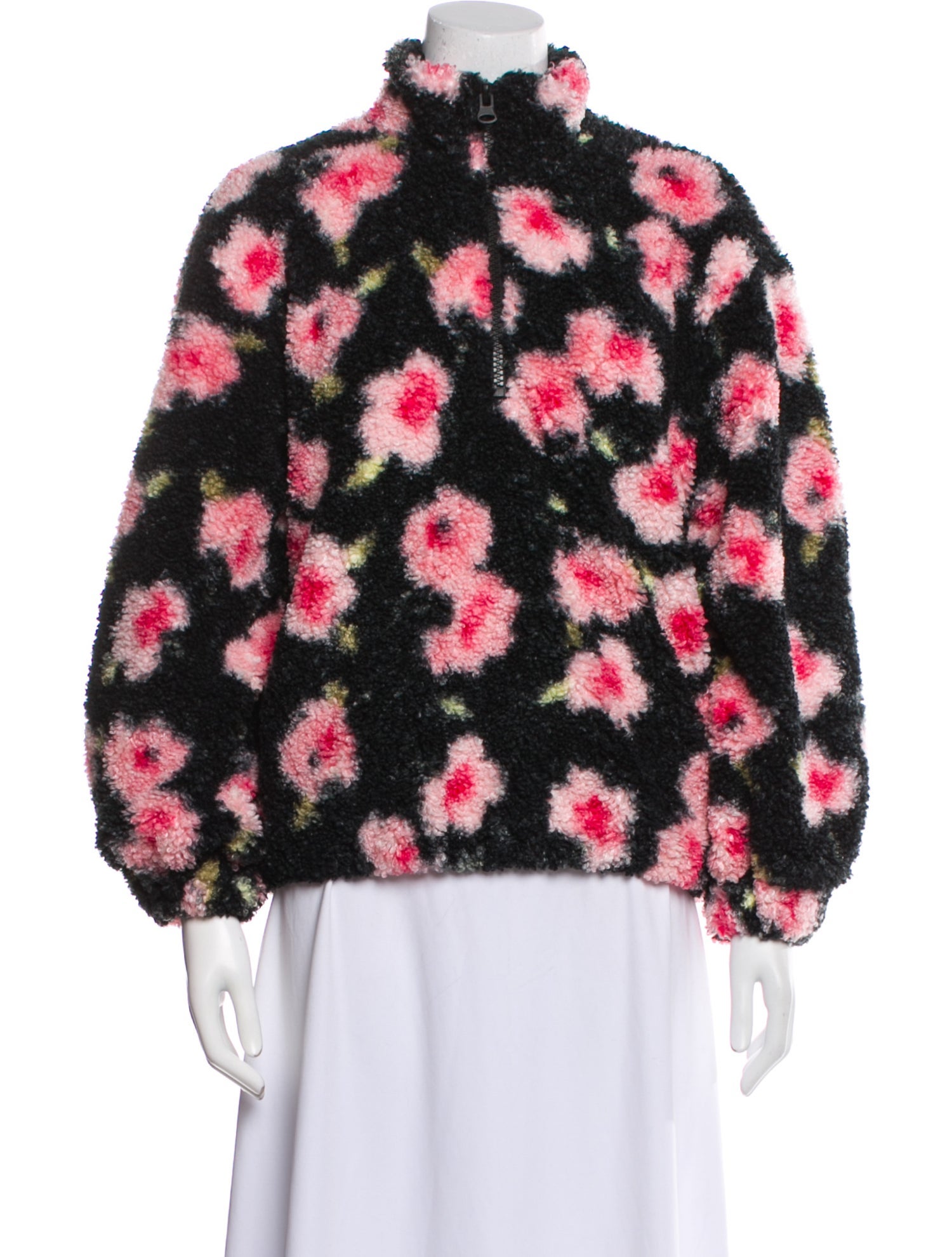 Sandy Liang Floral Print Bomber Jacket