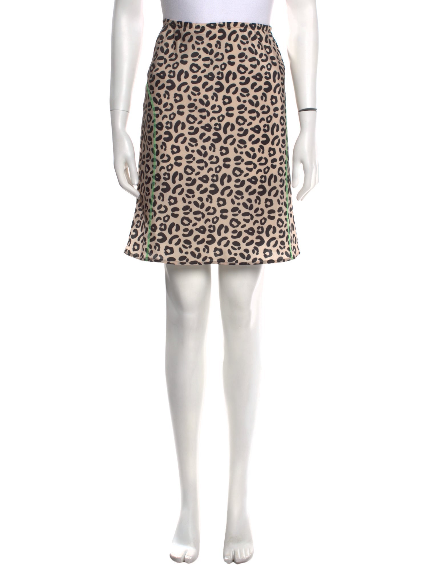 Sandy Liang Animal Print Mini Skirt