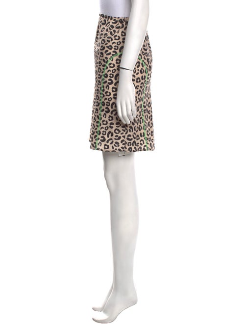 Sandy Liang Animal Print Mini Skirt