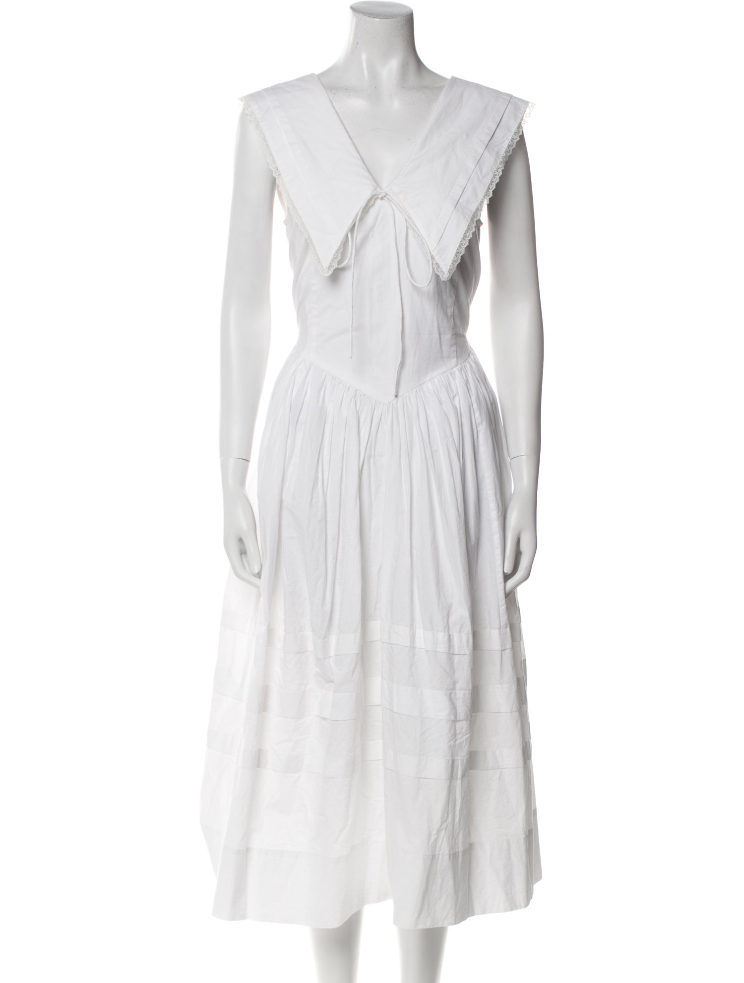 Sandy Liang V-Neck Long Dress w/ Tags